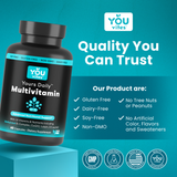 You Vites Yours Daily - Methylated Multivitamin - Iron-Free, Methyl B12, Methylfolate, CoQ10 - 60 Capsules