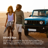 You Vites Summer Days - Vitamin D3+K2 - 5000 IU D3 & 100 mcg K2 MK-7, with BioPerine - 90 Capsules