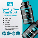 You Vites Yours Daily - Methylated Multivitamin - Iron-Free, Methyl B12, Methylfolate, CoQ10 - 60 Capsules