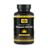 You Vites Summer Days - Vitamin D3+K2 - 5000 IU D3 & 100 mcg K2 MK-7, with BioPerine - 90 Capsules